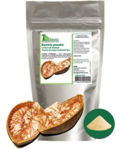 La poudre de fruit de Baobab bio Baomix produite par Biologiquement