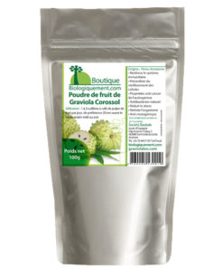 Poudre de feuilles de Corossol Graviola bio contre le cancer