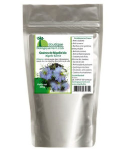 La graines de Nigelle bio plante pour le traitement anti cancer naturel puissant