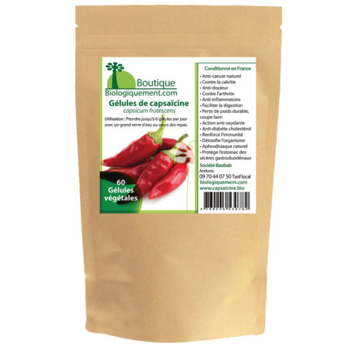 La Capsaïcine contenu dans le piment bio est un anti cancer naturel puissant